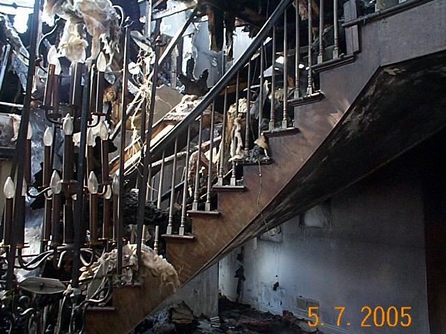 Staircase after Fire before Fi