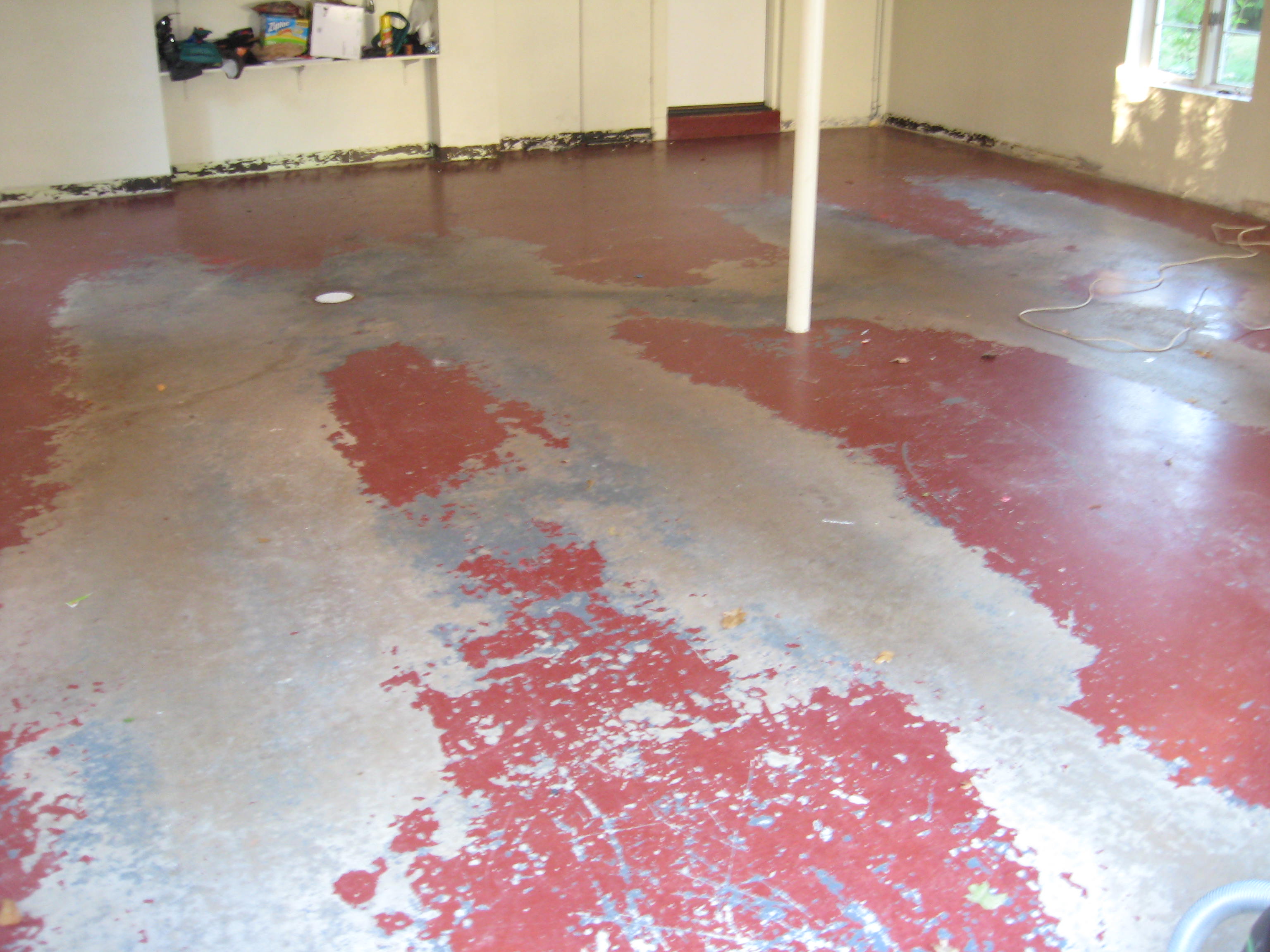 Garage Floor Before Picture.