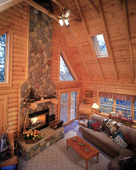 Interior Log Home