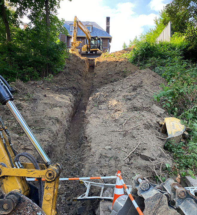 French Drain Excavation