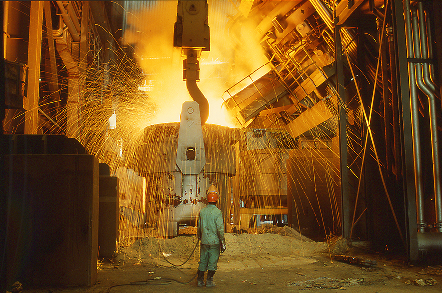 Spark Shower in Industrial Photography